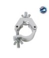 GloboStar® CLAMPS 51187 Επαγγελματικός Γάντζος Hook Αλουμινίου Ύψηλης Αντοχής για Κρέμαση, Στήριξη & Τοποθέτηση Προϊόντων Stage σε Τράσες - Μ8 x Π5.5 x Υ3cm - Χρώμιο